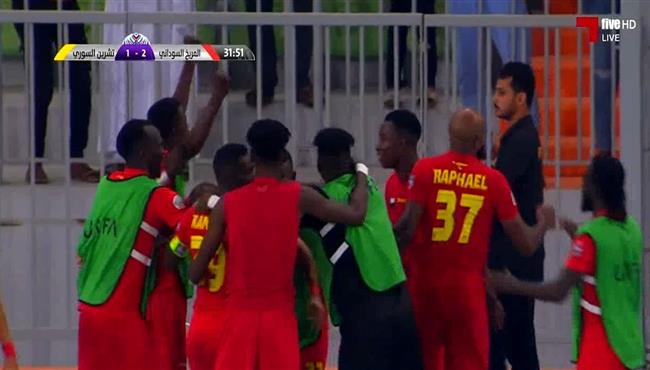 اهداف مباراة المريخ وتشرين 2 1 البطولة العربية للاندية