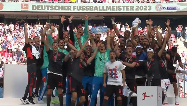 مراسم تتويج بايرن ميونخ بطلا للدوري الالماني