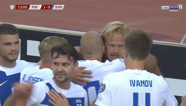 اهداف مباراة فنلندا وسلوفينيا 2 0 تصفيات كاس امم اوروبا