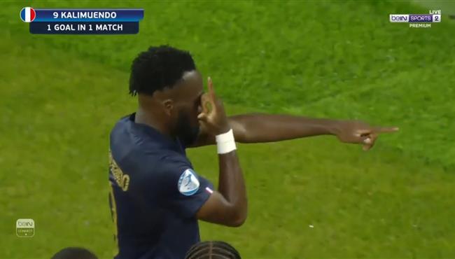 هدف في غاية الروعة بالكعب في مباراة فرنسا وايطاليا تحت 21 سنه