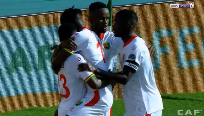 هدف رائع في مباراة غينيا والكونغو بكأس امم افريقيا تحت 23 عام