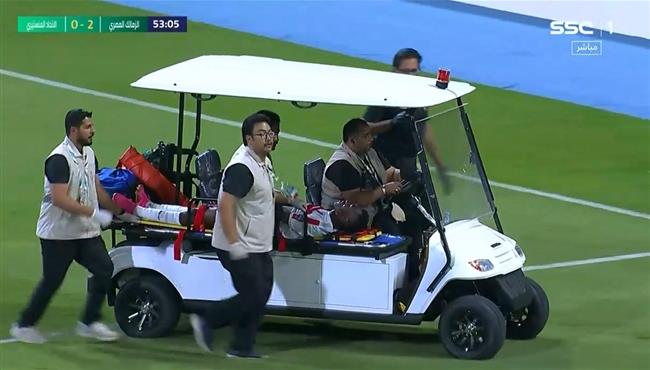 اصابة ابراهيما نداي وخروجة في مباراة الزمالك والاتحاد المنستيري