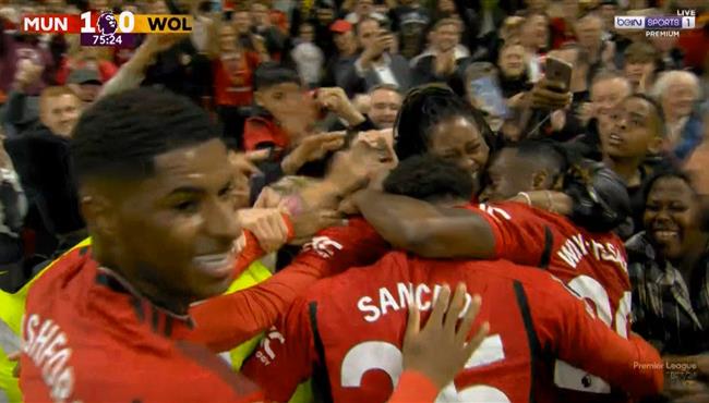 هدف فوز مانشستر يونايتد علي ولفرهامبتون 1 0 الدوري الانجليزي