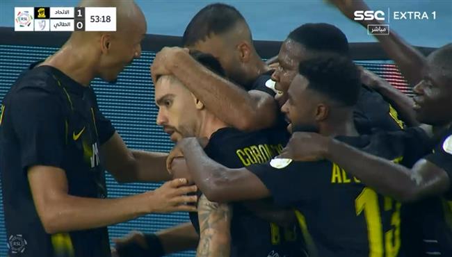 هدف عبد الرزاق حمد الله في مرمي الطائي بالدوري السعودي