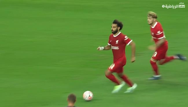 اسيست محمد صلاح في مباراة ليفربول وبايرن ميونخ