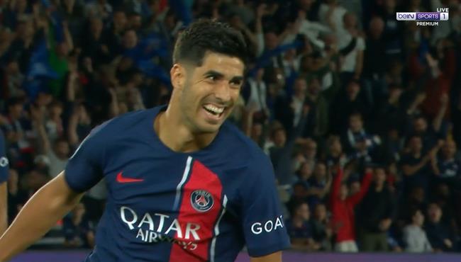 هدف اسينسيو الرائع في مرمي لانس بالدوري الفرنسي