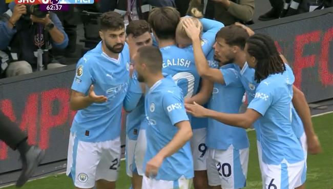 اهداف مباراة مانشستر سيتي وشيفيلد 2 1 الدوري الانجليزي