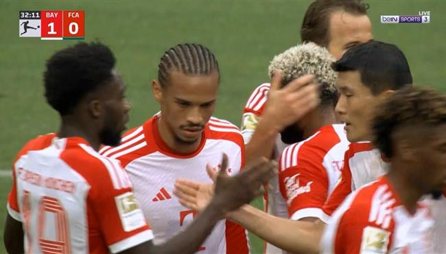 اهداف مباراة بايرن ميونخ واوجسبورج 3 1 الدوري الالماني