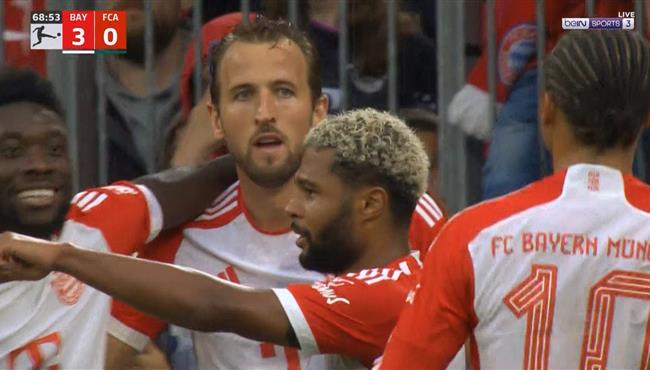 هدف هاري كين الثاني في مرمي اوجسبورج بالدوري الالماني