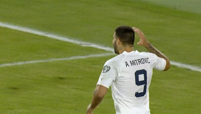 هدف ميتروفيتش الثاني في مرمي ليتوانيا بتصفيات كاس امم اوروبا