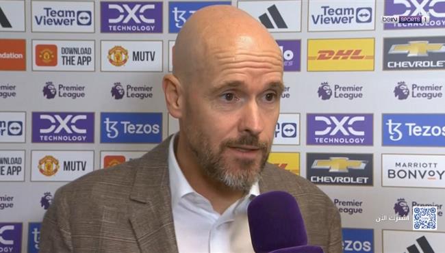 تعليق تين هاج علي خساراة مانشستر يونايتد امام برايتون في الدوري الانجليزي