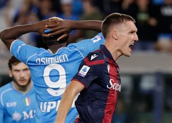 أوسيمين يهدر ركلة جزاء في تعثر جديد لـ نابولي أمام بولونيا بالدوري الإيطالي