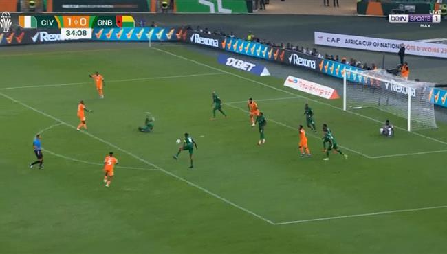 العارضة تحرم كوت ديفوار من تسجيل هدف امام غينيا بيساو