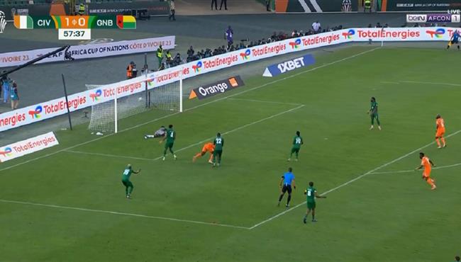 هدف كوت ديفوار الثاني الرائع في مرمي غينيا بيساو بكأس امم افريقيا