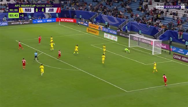 القائم يحرم الاردن من تسجيل هدف عالمي امام ماليزيا بكاس اسيا