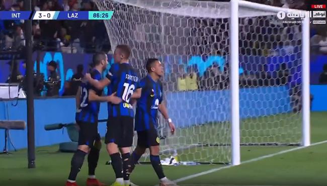 اهداف مباراة انتر ميلان ولاتسيو 3 0 كأس السوبر الايطالي