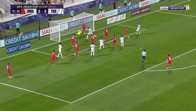 تصدي حارس مرمي عمان الرائع يحرم تايلاند من تسجيل هدف