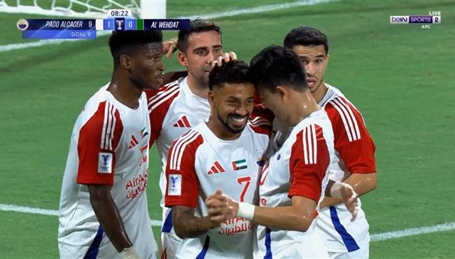 هدف الشارقة الاول في مرمي الوحدات بدوري ابطال اسيا باكو الكاسير