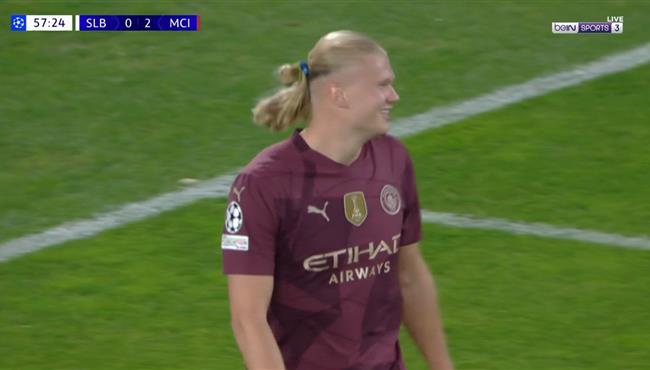 هدف هالاند في مرمي سلوفان براتيسلافا بدوري ابطال اوروبا