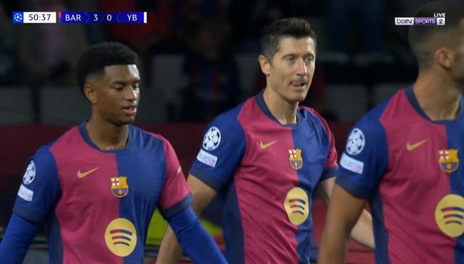 هدف ليفاندوفسكي الثاني في مرمي يونج بويز بدوري ابطال اوروبا