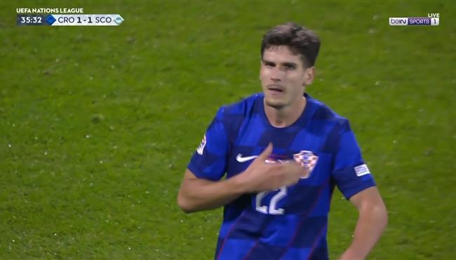 هدف تعادل كرواتيا مع اسكتلندا 1 1 دوري الامم الاوروبية