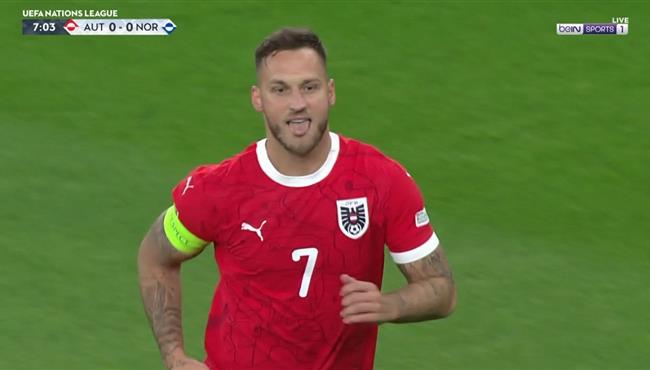 هدف أرناوتوفيتش الرائع في مرمي النرويج بدوري الامم الاوروبية