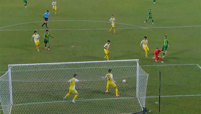 لاعب باختاكور يمنع هدف محقق لـ الشرطة من علي خط المرمي في دوري ابطال اسيا