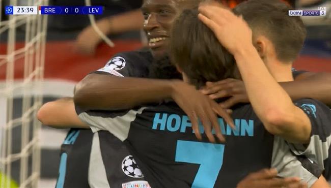 اهداف مباراة باير ليفركوزن وبريست 1 1 دوري ابطال اوروبا