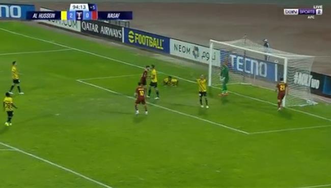 هدف ناساف كارشي في مرمي الحسين اربد بدوري ابطال اسيا