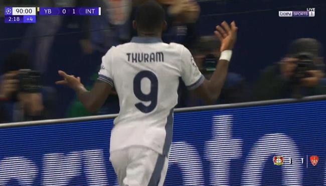 هدف فوز انتر ميلان القاتل علي يونج بويز 1 0 دوري ابطال اوروبا