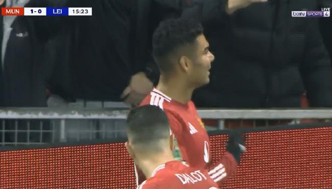 هدف كاسيميرو العالمي في مرمي ليستر سيتي بكأس الرابطة الانجليزية