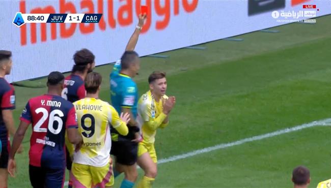 طرد كونسيساو في مباراة يوفنتوس وكالياري بالدوري الايطالي