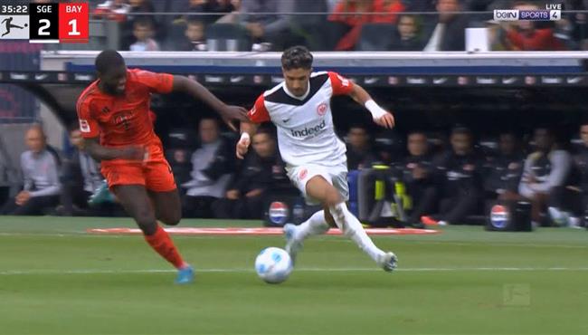 هدف فرانكفورت الثاني في مرمي بايرن ميونخ اسيست عمر مرموش