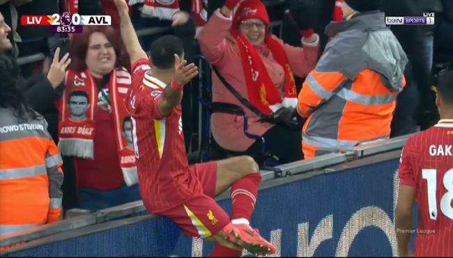 ملخص لمسات محمد صلاح في مباراة ليفربول واستون فيلا بالدوري الانجليزي