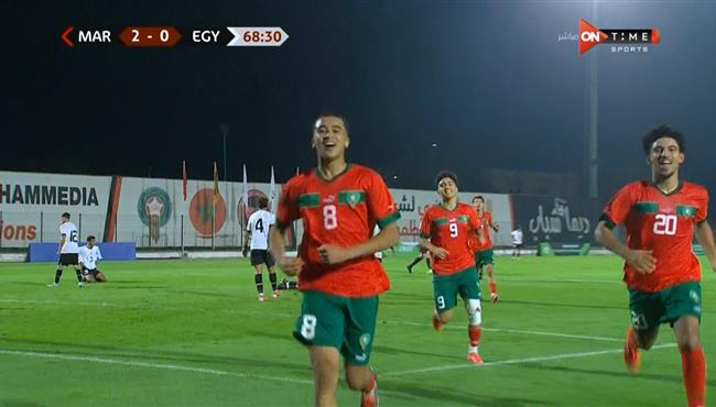 هدف المغرب الثالث في مرمي مصر بتصفيات أمم إفريقيا تحت 17 عام