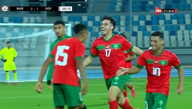 هدف المغرب الثاني في مرمي مصر بكأس شمال افريقيا تحت 20 عام