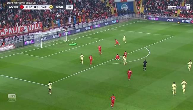 القائم يحرم ويلز من تسجيل هدف رائع امام تركيا بدوري الامم الاوروبية