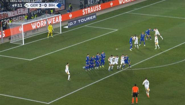 هدف فيرتز الرائع في مرمي البوسنة والهرسك بدوري الامم الاوروبية