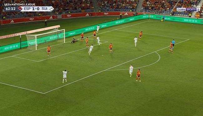 هدف تعادل سويسرا مع اسبانيا 1 1 دوري الامم الاوروبية