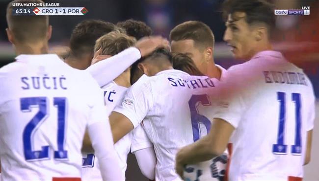 هدف تعادل كرواتيا مع البرتغال 1 1 دوري الامم الاوروبية