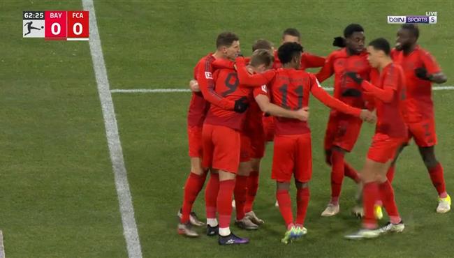 اهداف مباراة بايرن ميونخ واوجسبورج 3 0 الدوري الالماني