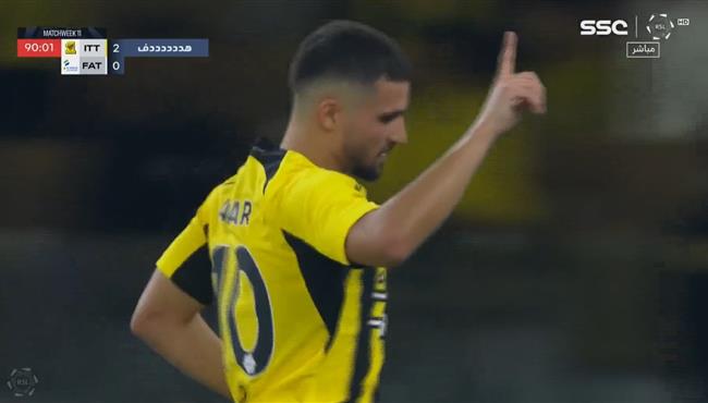 هدف حسام عوار في في مرمي الفتح بالدوري السعودي