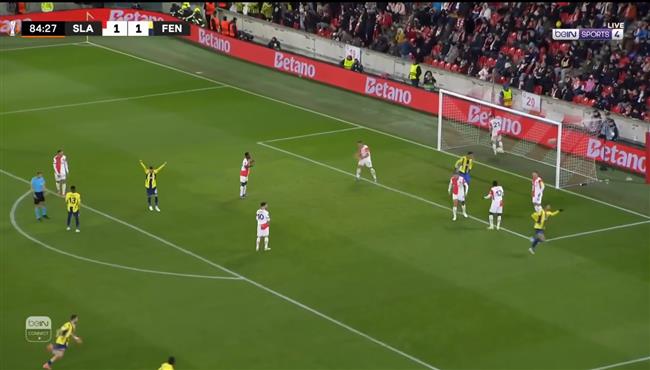 هدف يوسف النصيري في مرمي سلافيا براغ بالدوري الاوروبي