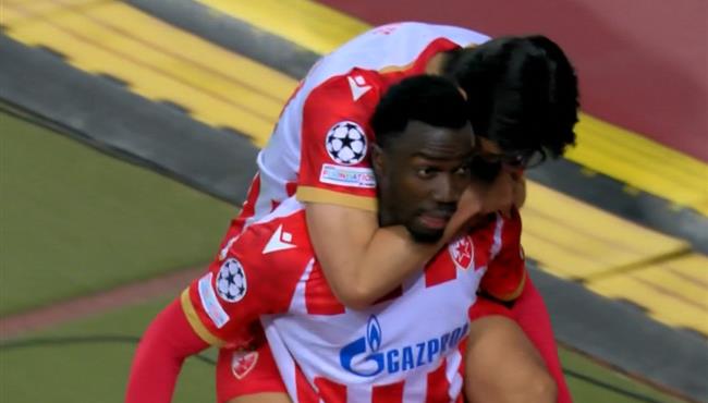 هدف تعادل النجم الاحمر مع برشلونة 1 1 دوري ابطال اوروبا