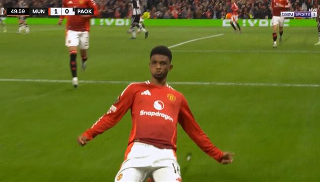 هدف اماد ديالو الاول في مرمي باوك سالونيكا بالدوري الاوروبي