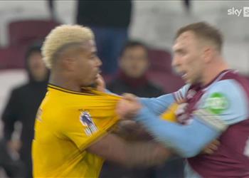 فيديو على طريقة توخيل وكونتي مشادة بين جارود بوين وليمينا بعد مباراة وست هام وولفرهامبتون