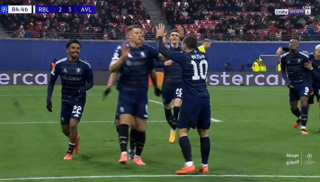 اهداف مباراة استون فيلا ولايبزيج 3 2 دوري ابطال اوروبا