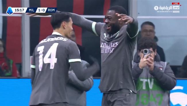 اهداف مباراة ميلان وروما 1 1 الدوري الايطالي