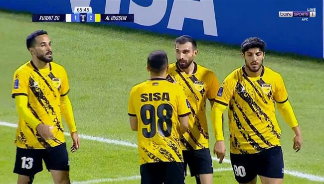 هدف الحسين اربد الثاني في مرمي الكويت الكويتي بدوري ابطال اسيا