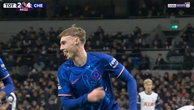 هدف بالمر الثاني في مرمي توتنهام بالدوري الانجليزي